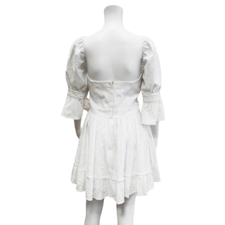 AGUA BENDITA | Cedro Cotton Eyelet Mini Dress