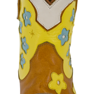 MIRON CROSBY | Floral Multicolor Leather Booties