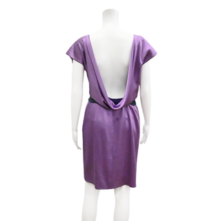 ZAC POSEN | Purple Beaded Sheath Dress