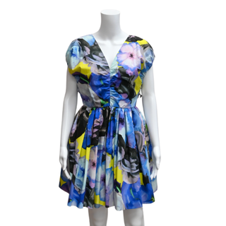 MSGM | Multi-Color Floral Print Dress