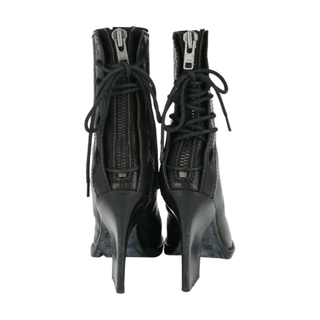 HAIDER ACKERMANN | Ostrich-Embossed Leather Booties