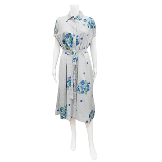 PEARL | Blue Rose Gingham Dress