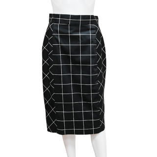MILLY | Black & White Pencil Skirt