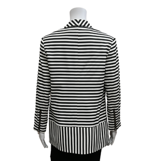 VERONICA BEARD | Black & White Striped Blazer