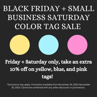 Small Business Saturday + Black Friday