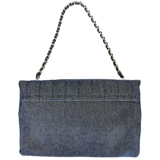 CHANEL | Denim Quilted Flap Shoulder Bag