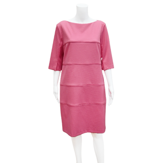 TALBOT RUNHOF | Pink Waffle Pique Dress