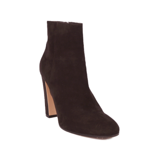 GIANVITO ROSSI | Dark Brown Suede Booties