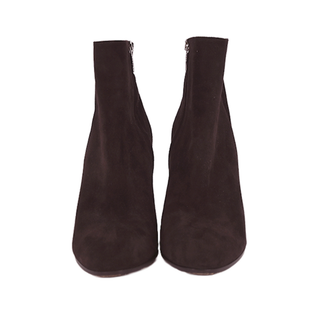 GIANVITO ROSSI | Dark Brown Suede Booties