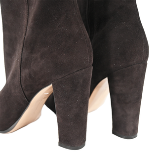 GIANVITO ROSSI | Dark Brown Suede Booties