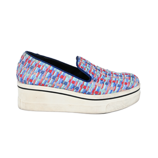 STELLA MCCARTNEY | Multi-Color Woven Platform Sneakers