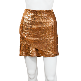 RAMY BROOK | Grant Copper Sequin Mini Skirt