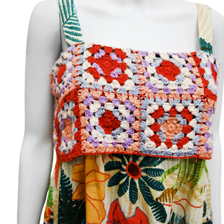 FARM RIO | Granny Crochet Mini Dress