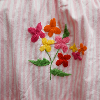 MI GOLONDRINA | Mia Rosa Vibrante Embroidered Blouse