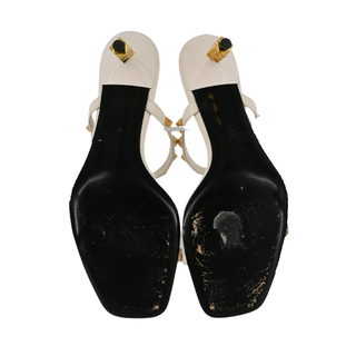 VALENTINO | Ivory Rockstud Sandal Heels