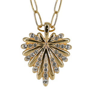 JANE WIN | LOVE Petite Embellished Full-Heart Pendant Necklace
