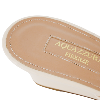 AQUAZZURA | Cream Wedge Sandals