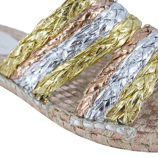 SOPHIA WEBSTER | Ines Metallic Espadrille Sandals