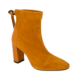 Camel Suede Ankle Booties