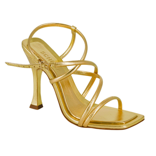 Lovi Gold-Metallic Leather Sandals