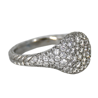 Diamond Chevron Pinky Ring