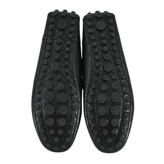LOUIS VUITTON | Lock-It Black Leather Loafers