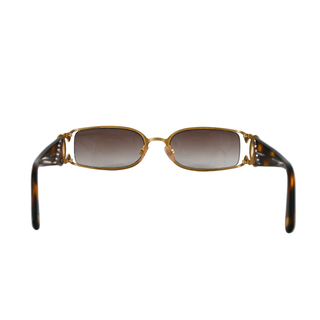 CHANEL | CC Gold & Tortoise-Shell Floating Sunglasses