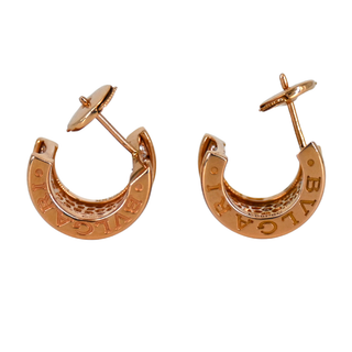 BVLGARI | Rose Gold B.zero1 Diamond Earrings