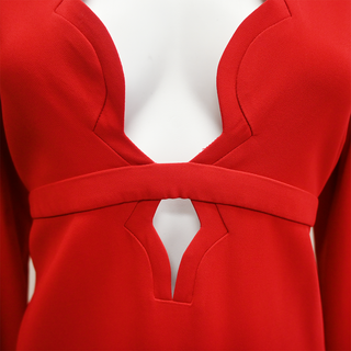 ALC | Eve Red Scalloped Dress