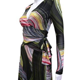 DVF | Multicolor Sathita Wrap Midi Dress