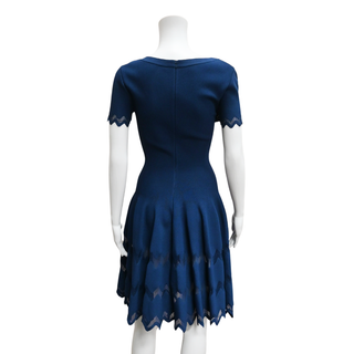 ALAIA | Marine Laser-Cut Flare Dress