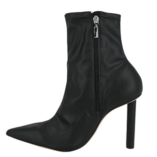 SCHUTZ | Gia Black Leather Booties