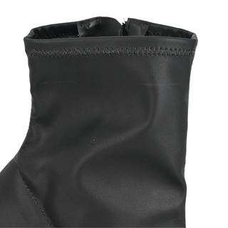 SCHUTZ | Gia Black Leather Booties