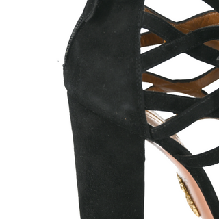 AQUAZZURA | Beverly Hills Plateau Suede Platform Sandals