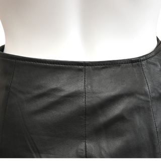 JOIE | Leonna Black Leather Mini Skirt