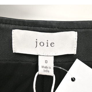 JOIE | Leonna Black Leather Mini Skirt