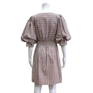 MAGALI PASCAL | Dixie Striped Puff Sleeve Dress