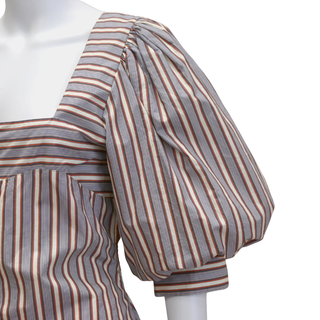 MAGALI PASCAL | Dixie Striped Puff Sleeve Dress