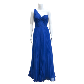 THEIA | Mahlia Pleated One-Shoulder Gown