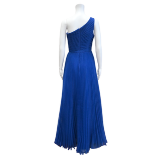 THEIA | Mahlia Pleated One-Shoulder Gown