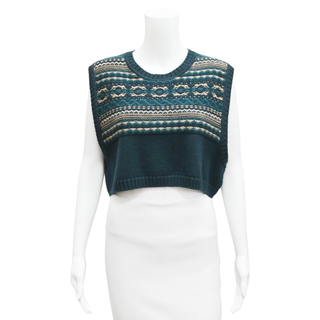 TWP | Dickie Fair Isle Cropped Sweater Vest