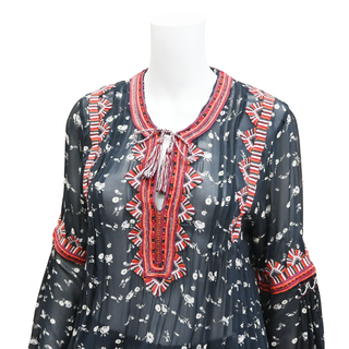 ULLA JOHNSON | Multicolored Embroidered Dress