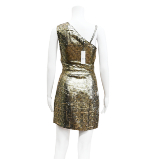 REISS | Frances Metallic Mini Dress