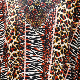 CAMILLA | Animal-Print Kaftan Dress