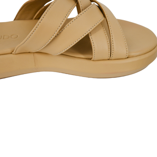 SHEKUDO | Osisi Beige Slide Sandals