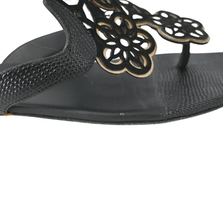 FENDI | Laser-Cut Textured Sandals