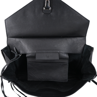 BALENCIAGA | Black Leather Papier Sight Clutch