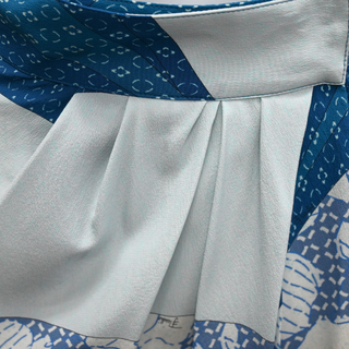 EMILIO PUCCI | Blue Nautical Silk Wrap Skirt