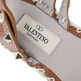 VALENTINO GARAVANI | Rockstud Leather Espadrilles