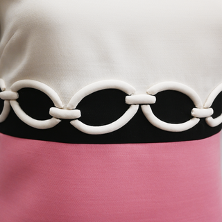 VALENTINO | Multicolor Contrast Mini Sheath Dress